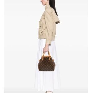 Louis Vuitton 2005 Batignolles Vertical Pm Brown Monogram Bag w/ Strap